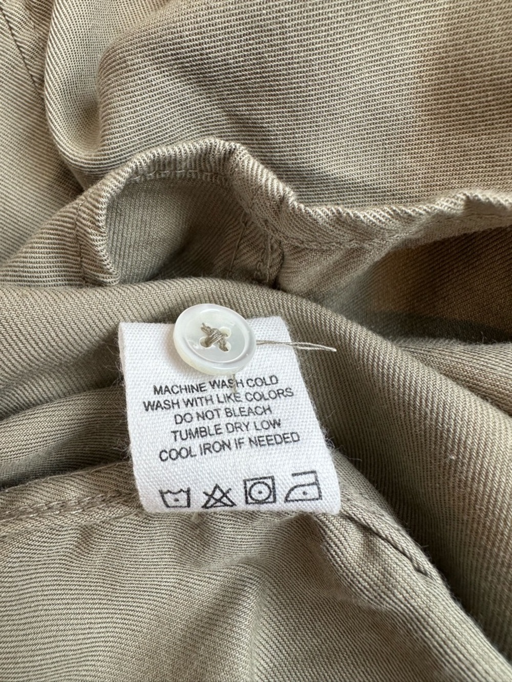 BUCK MASON DRAPED TWILL S/S ONE POCKET SHIRT, men’s size M - Picture 10 of 10